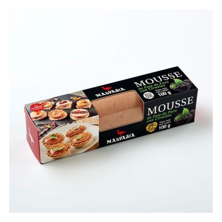 Mousse de Foie de Pato con Ciruelas 100 gr Malvasía.