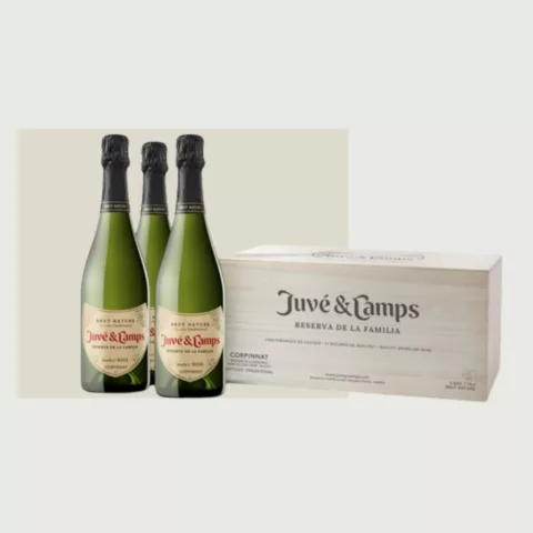 Juvé & Camps Reserva de la Familia - Caja de madera 6 botellas de 75 cl