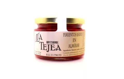 Pimientos asados en almÍbar La Tejea