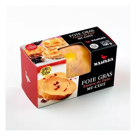 Foie Gras Mi-Cuit 100g Malvasía.