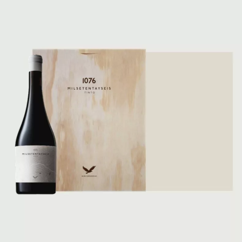 Milsetentayseis - Caja de madera 6 botellas de 75 cl