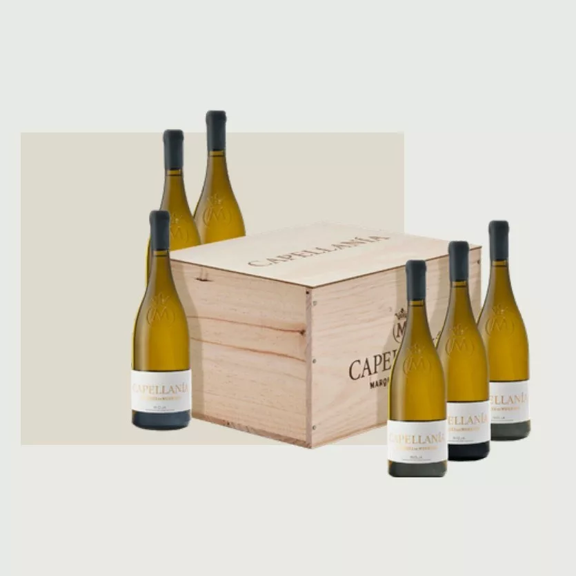 Capellanía - Caja de madera 6 botellas de 75 cl