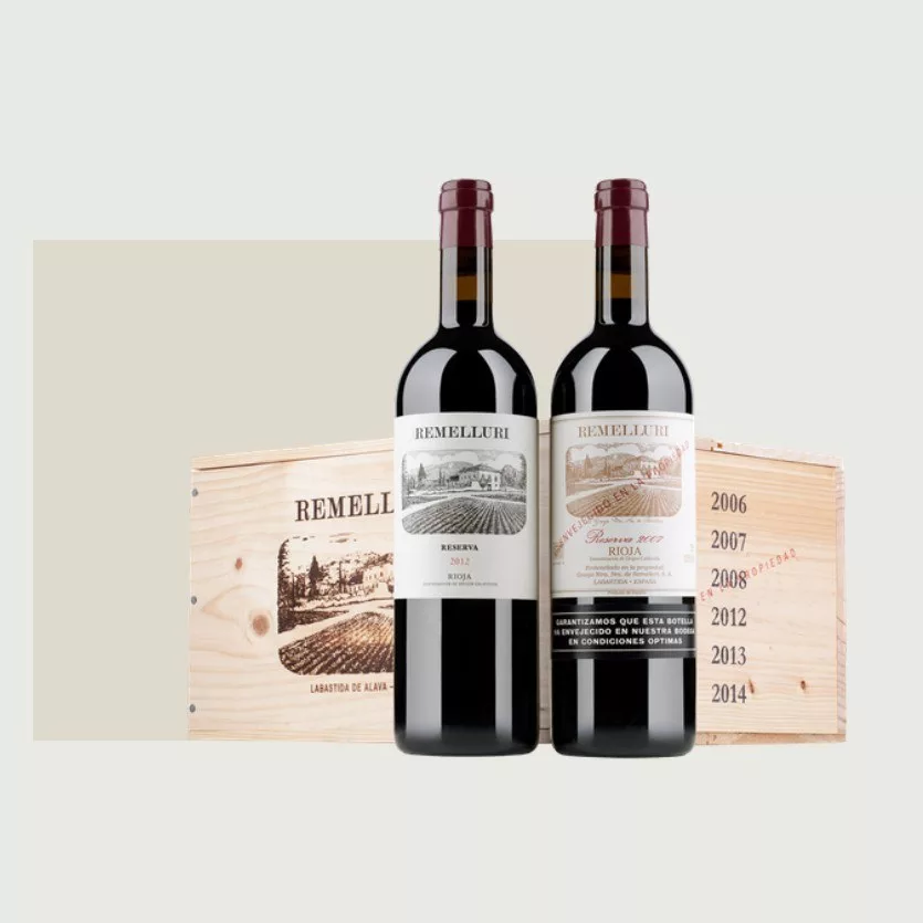 Remelluri Vertical Reserva 2006-2007-2008-2012-2013-2014 - Caja de madera 6 botellas de 75 cl