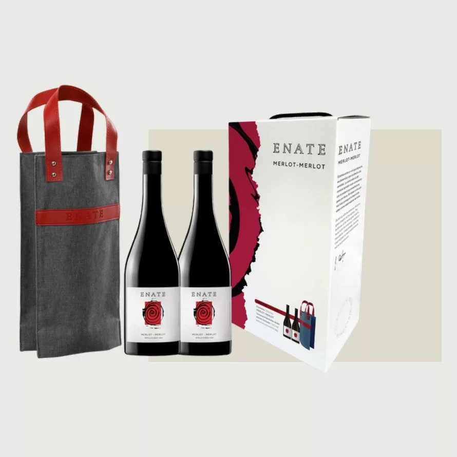 Enate Varietales - Bolsa de tela 2 botellas de 75 cl