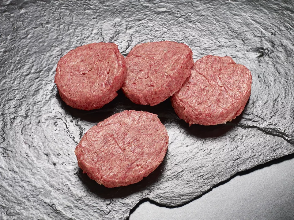 Burger Meat de Ternera Asturiana IGP Pack 4 uds. aprox 150 g/unidad.